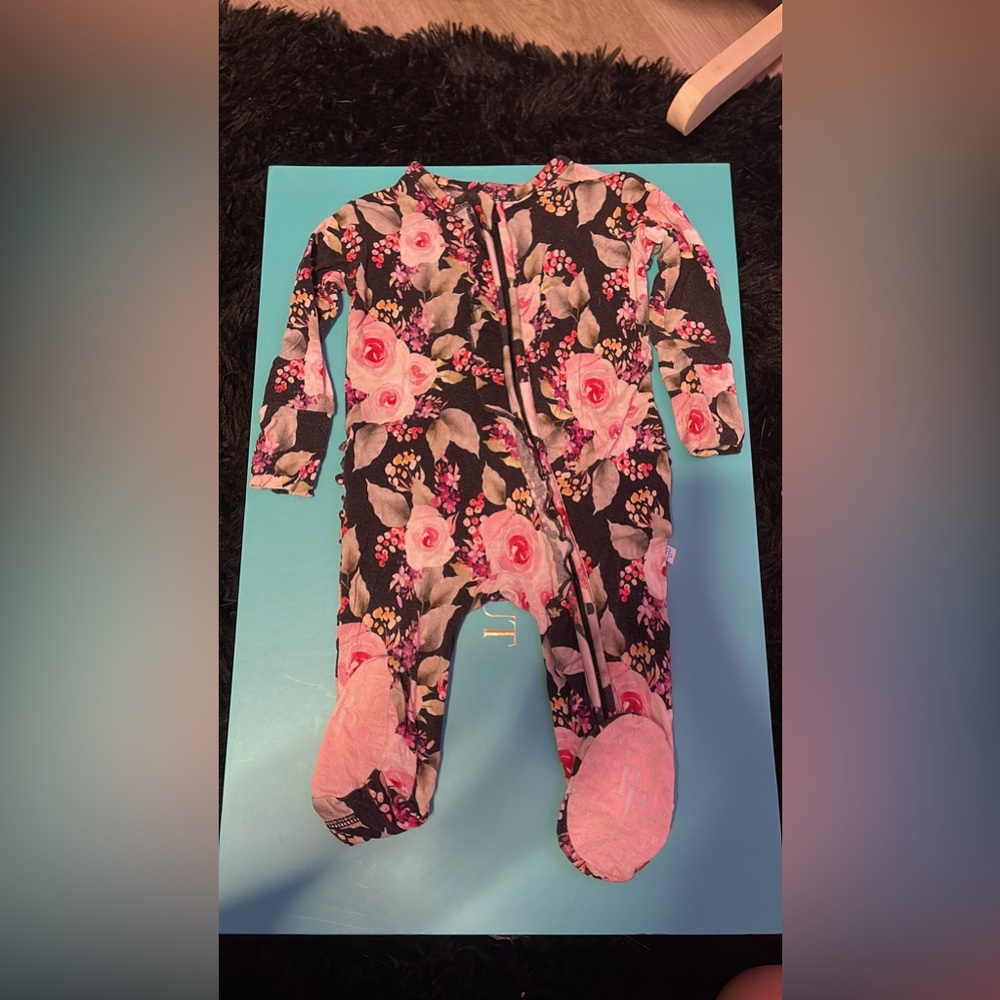 Posh peanut Milana bamboo footie 3-6